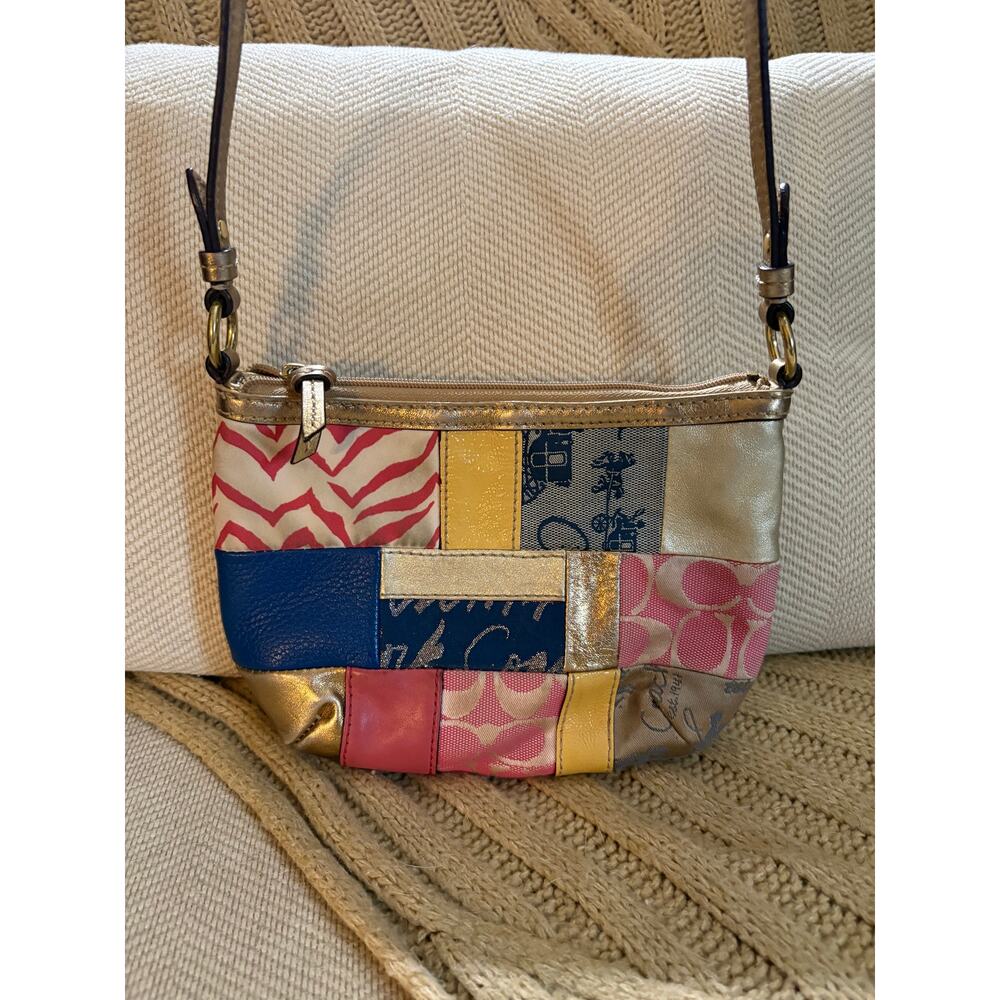 Coach Multicolor Patchwork Crossbody Bag